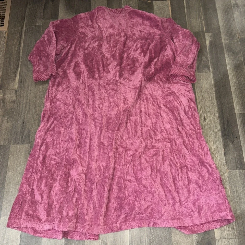 Vtg Comfort Choice Robe House Coat Terry Cloth Button Down Women's 5 XL Pink - Picture 4 of 4